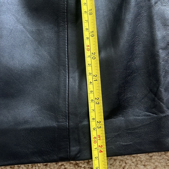 new with tag 3.1 Phillip Lam Black Leather A-line Midi Skirt 🖤 - Picture 8 of 12